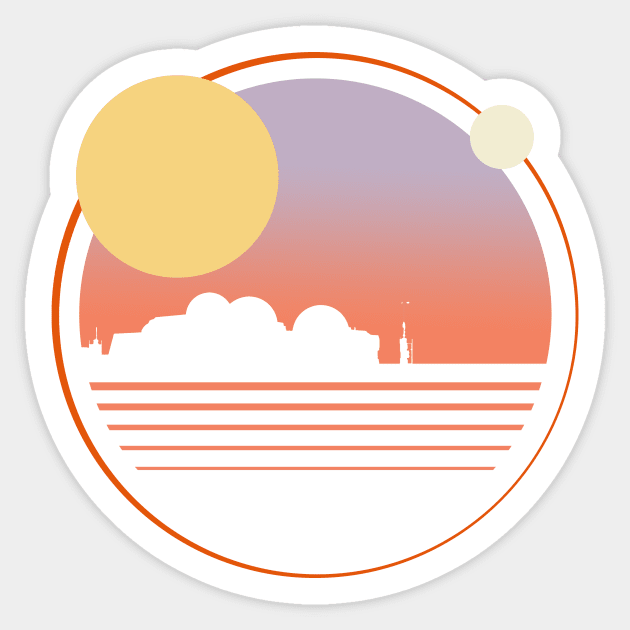 Tatooine lonesome places Sticker by Quentin1984